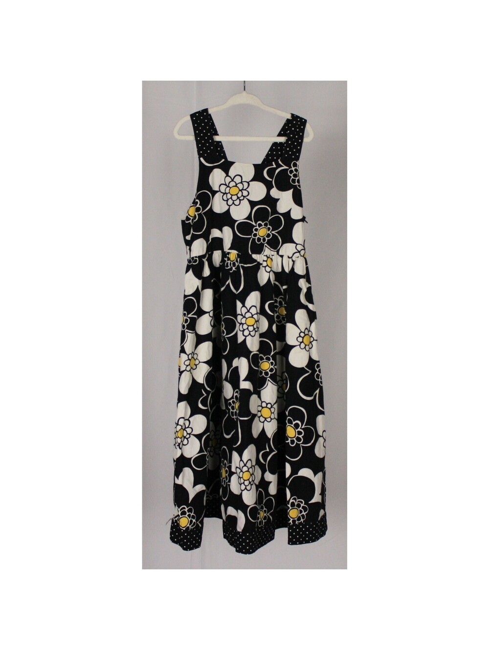 Gymboree Black Daisy Floral Jumper Dress Size 10